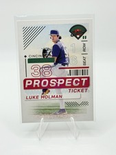 2024 Panini Baseball Prospect Edition Luke Holman Ticket #30 Cincinnati Reds