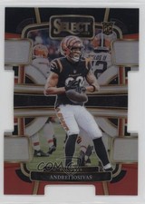 2023 Panini Select Concourse Black & Red Prizm Die-Cut Andrei Iosivas #21 1ce5