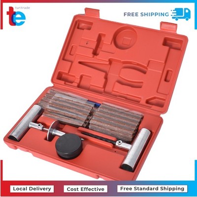 57pcs Tire Repair Kit Flat Tire Repair Car Truck Motorcycle Home Plug Patch