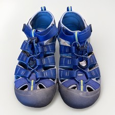 Keen Newport H2 Sandals Kids Youth Size 4 Blue Water Sport Shoes New Lace Cords