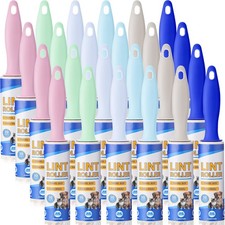 24 Pack Mini Lint Rollers, 720 Sheets 6" Pet Hair
