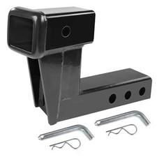50909 Trailer Hitch Riser for 2 inch Receiver with 6 inch Rise  Drop with