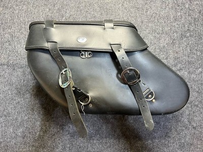 Boss Bags motorcycle Quick Release leather Saddle Bag Large Harley Softail
