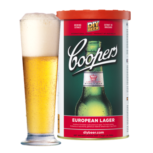 Coopers European Lager Beer Kit 40 Pints Homebrew Beer Making Brewing