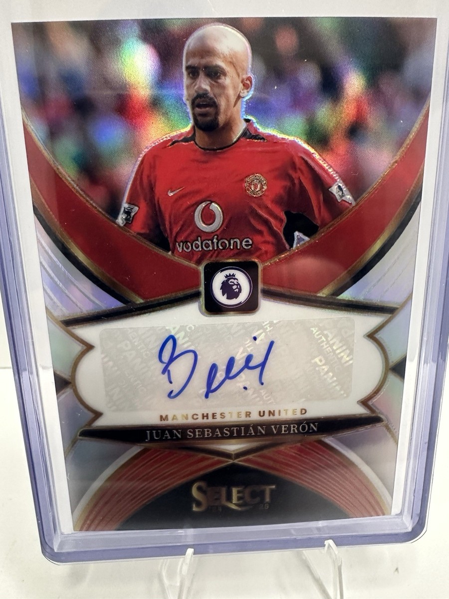 2024-25 Panini Select EPL Juan Sebastian Veron Auto Silver Prizm