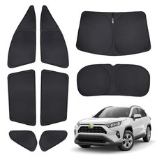 Custom Fit Silver Black Window Sunshade for 2019 2025 Toyota RAV4
