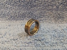 1976 Kennedy Half Dollars size 11 coin ring Handmade mixed metals C 