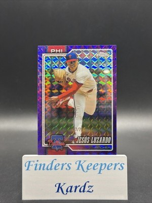 2026 Topps Chrome Geometric PURPLE JESUS LUZARDO #17/75~PHILLIES