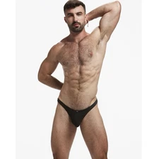 NWT N2N Bodywear Locker Room Thong Underwear Sz M