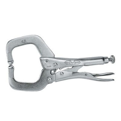 IRWIN Tools Vise-Grip 6-Inch Locking C-Clamp, Silver 152 mm, 