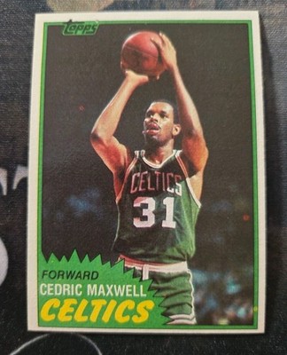 1981-82 TOPPS Basketball ''Cornbread'' CEDRIC MAXWELL # 5 Boston Celtics 