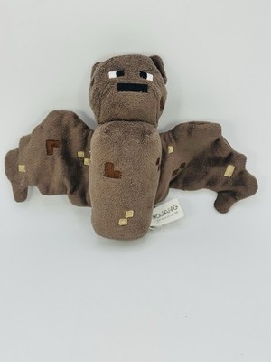 Minecraft Overworld Bat 7  Mini Plush Series Brown 2014 Mojang READ DESCRIPTION