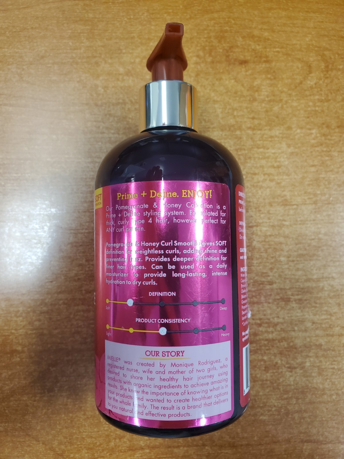 Mielle Pomegrante & Honey Curl Enhancing Smoothie 12 oz. E13D