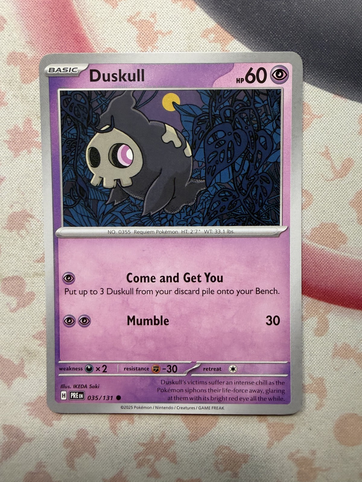 Duskull Common SV: Prismatic Evolutions 035/131 NM