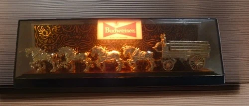 VINTAGE BUDWEISER KING of BEERS CHAMPION CLYDESDALES CASH REGISTER TOPPER LIGHT