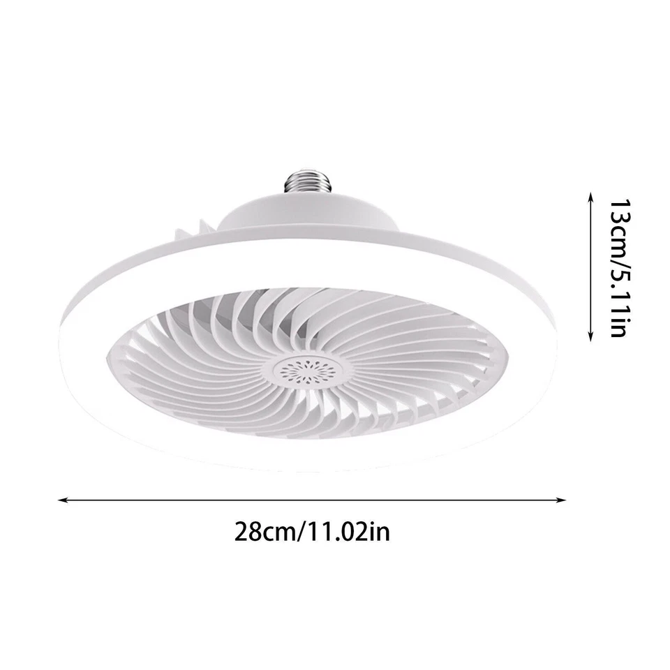 Ceiling Fan Lights Chandelier Low Profile Silent Ceiling Fan w/ Remote Control - Image 2 of 4