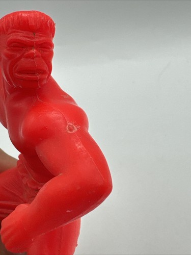 VINTAGE 1967 INCREDIBLE HULK RED 5" FIGURE LOUIS MARX TOYS MARVEL COMICS GROUP - Picture 3 of 6