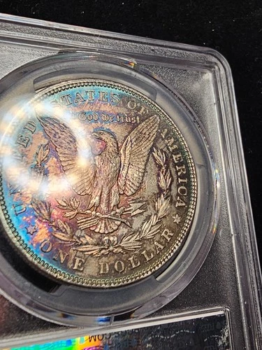 1885 MORGAN SILVER DOLLAR PCGS GRADED MS62 NICE COIN $1 MONSTER TONER REV OBV