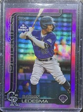 2025 Topps Pro Debut - Bairon Ledesma #PD-192 Fuchsia Foil /199 (RC)
