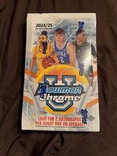 2024-25 Bowman U Chrome Basketball Hobby Box 2 Autographs 🏀🔥Cooper Flagg-JUJU