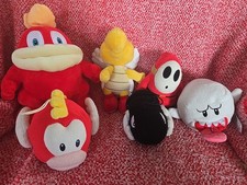 Set of six mario plush friends for you to collect and enjoy