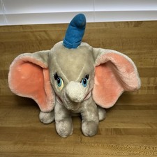 Vintage 1980s Disney 9  Plush Toy DUMBO Disneyland Stuffed Animal