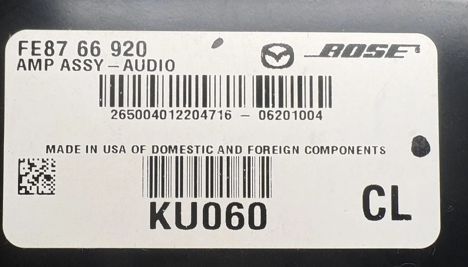 2004-2008 Mazda RX8 Bose Amplifier 2005 2006 2007 FE8766920 - Image 3 of 4