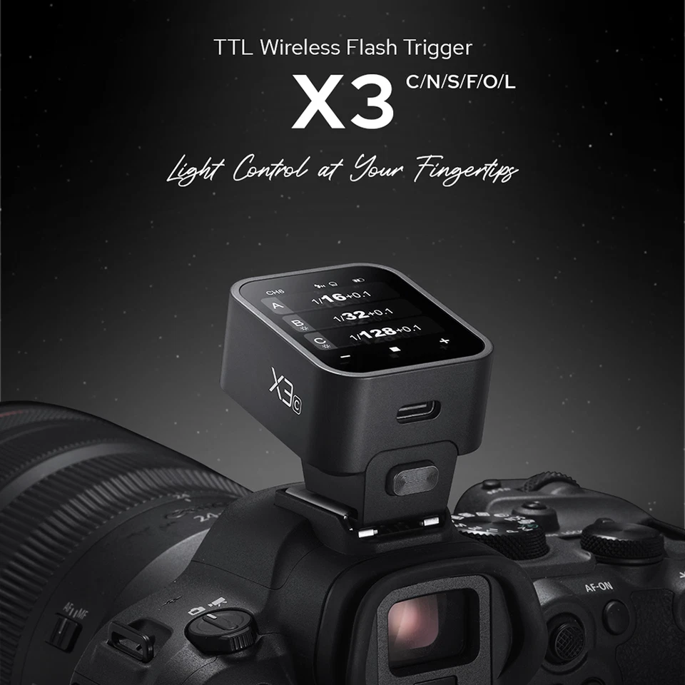US Godox X3-C/N/S/F 2.4G Wireless Flash Trigger for Canon/Nikon/Sony/Fuji Camera - Image 2 of 4