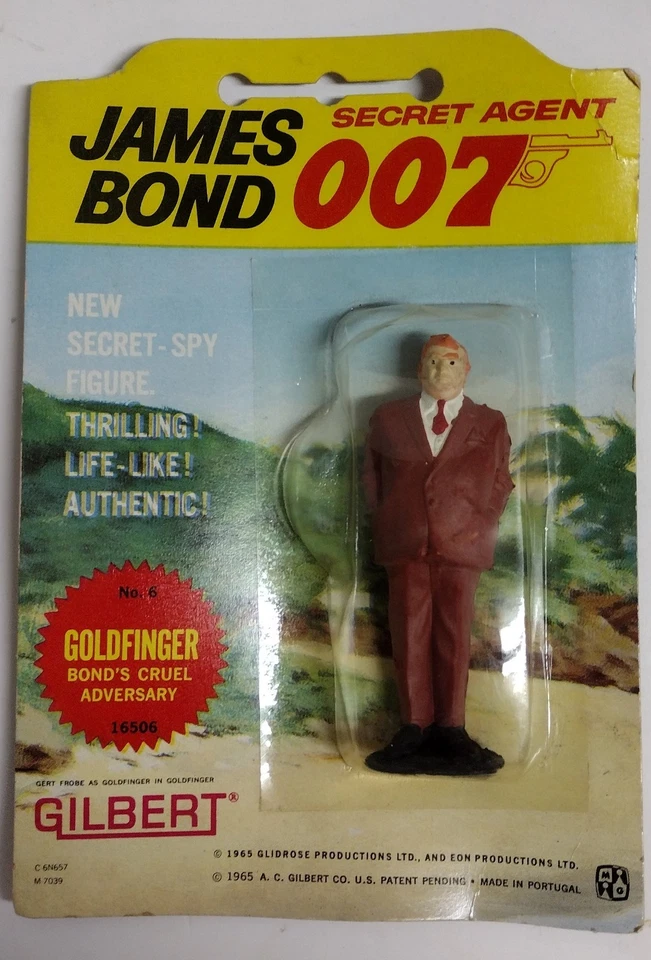 Gilbert 1965 lote de figuras James Bond 007 HP "Carded & Loose Goldfinger" 2 más Foto 2 de 4