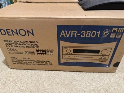 Denon AVR-3801 A/V Receiver Dolby Digital DTS-ES Black