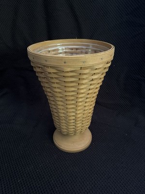 Longaberger 2003 Collector's Club Floral Vase Basket and