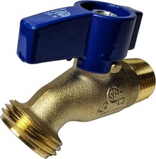 1 Pack XFITTING 1/2 in Male x 3/4 in GHT Hose Bibb No Kink, Garden Valve