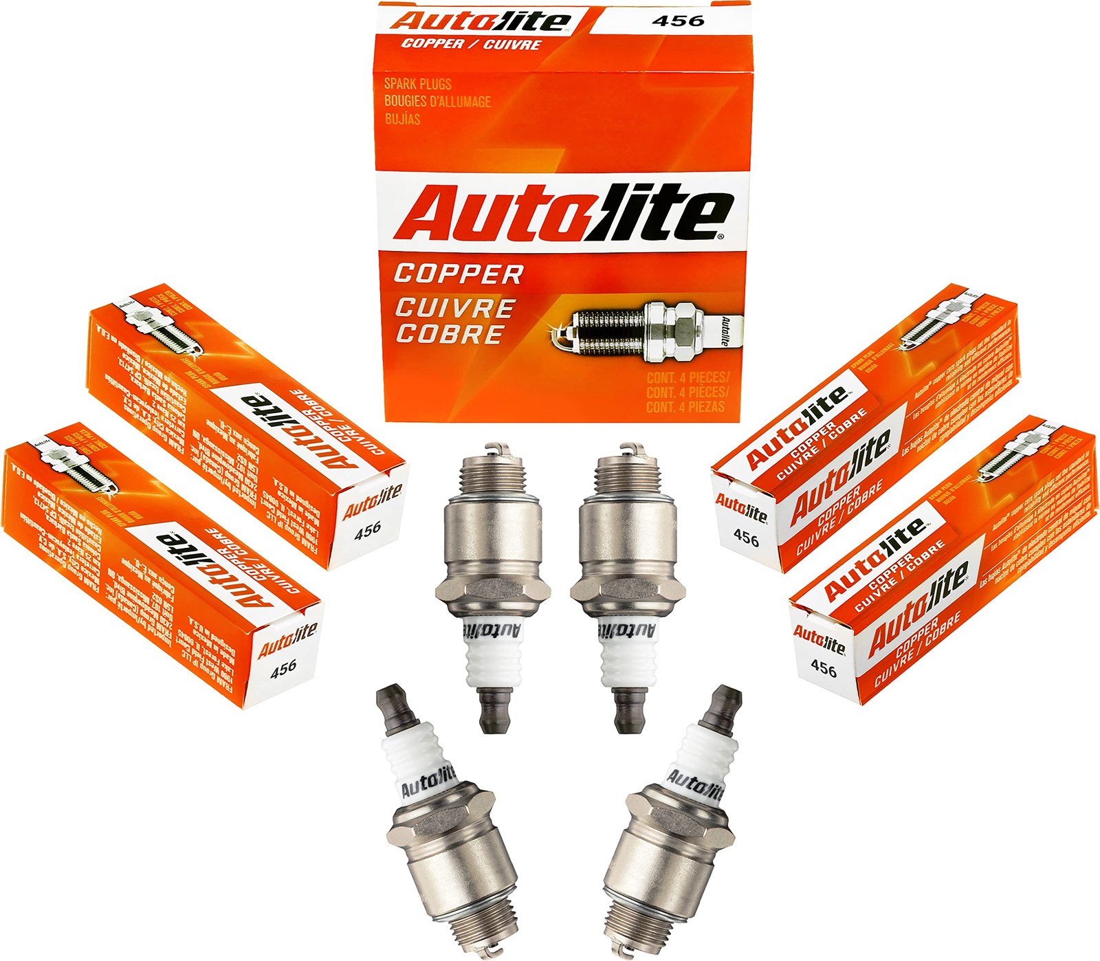 AUTOLITE 456 Spark Plugs Box Of  4 - 456