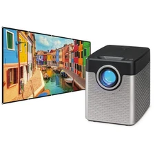 GPX 1280 x 720 All In One Movie + LED Projector & Screen Kit w/ 120" Screen New