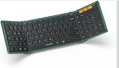 XK01 Folding Wireless Portable ProtoArc Foldable Bluetooth Keyboard - Green NiB