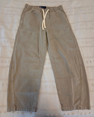 NWOT-Women's Gap Outlet Mid Rise SuperSoft Pull-On Barrel Jeans-Size M