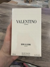 NEW VALENTINO UOMO BORN IN ROMA IVORY EDT SPRAY FOR MEN 3.4 Oz / 100 ml.