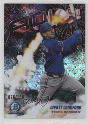 2025 Bowman Chrome Adios Mini-Diamond Refractor /150 Wyatt Langford #AD-11 1l7v