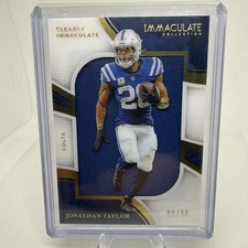 2025 Immaculate Jonathan Taylor Clearly Jerseys # 89/99 Indianapolis Colts