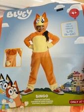 TARGET Disguise BLUEY BINGO Toddler Costume / Size L/G 4-6x / Halloween / NEW