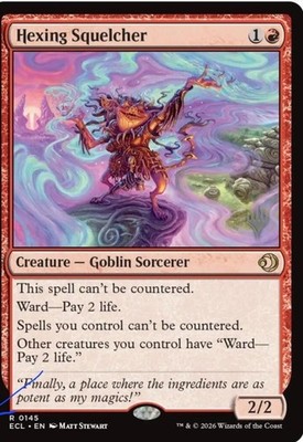 Hexing Squelcher Lorwyn Eclipsed NM Regular Finish MTG ECL In Hand 