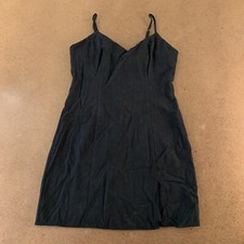 Forever 21 Juniors Size Small Black Sleeveless Strappy V Neck Mini Dress New