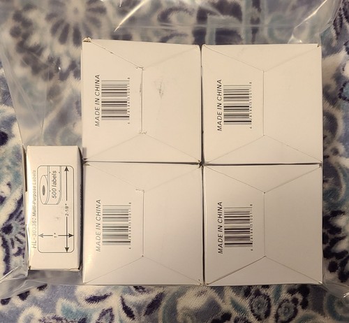 Lotto 9 Rotoli "Etichette Termiche Dirette Multiuso HL30336 Dymo 1 X 2 1/8 Nuove - Foto 5 di 7