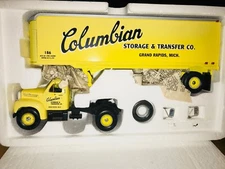 FIRST GEAR "Rare" COLUMBIAN STORAGE of GRAND RAPIDS - 1960 B MACK SEMI TRUCK    