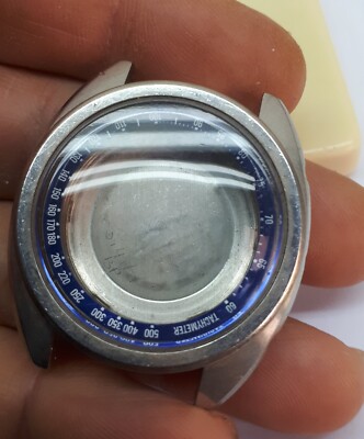 SEIKO 6139 6012 CHRONO AUTOMATIC CASE WATCH JAPAN RESTORE OR PARTS 