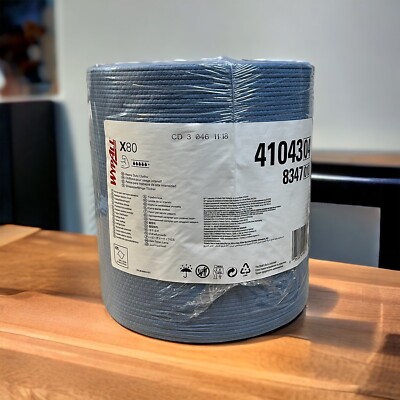 WypAll X80-Tücher 8347 1 Großrolle mit 475 blauen, 1-lagigen Tüchern 31,5x31cm