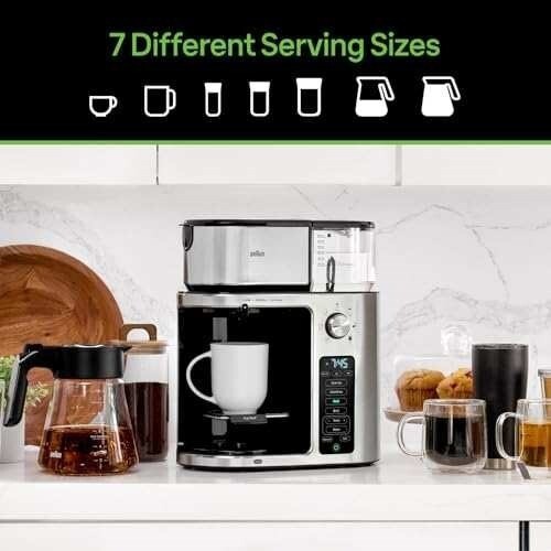 Braun MultiServe Plus 10-Cup Pod Free Drip Coffee Maker, KF9250BK - Picture 4 of 10