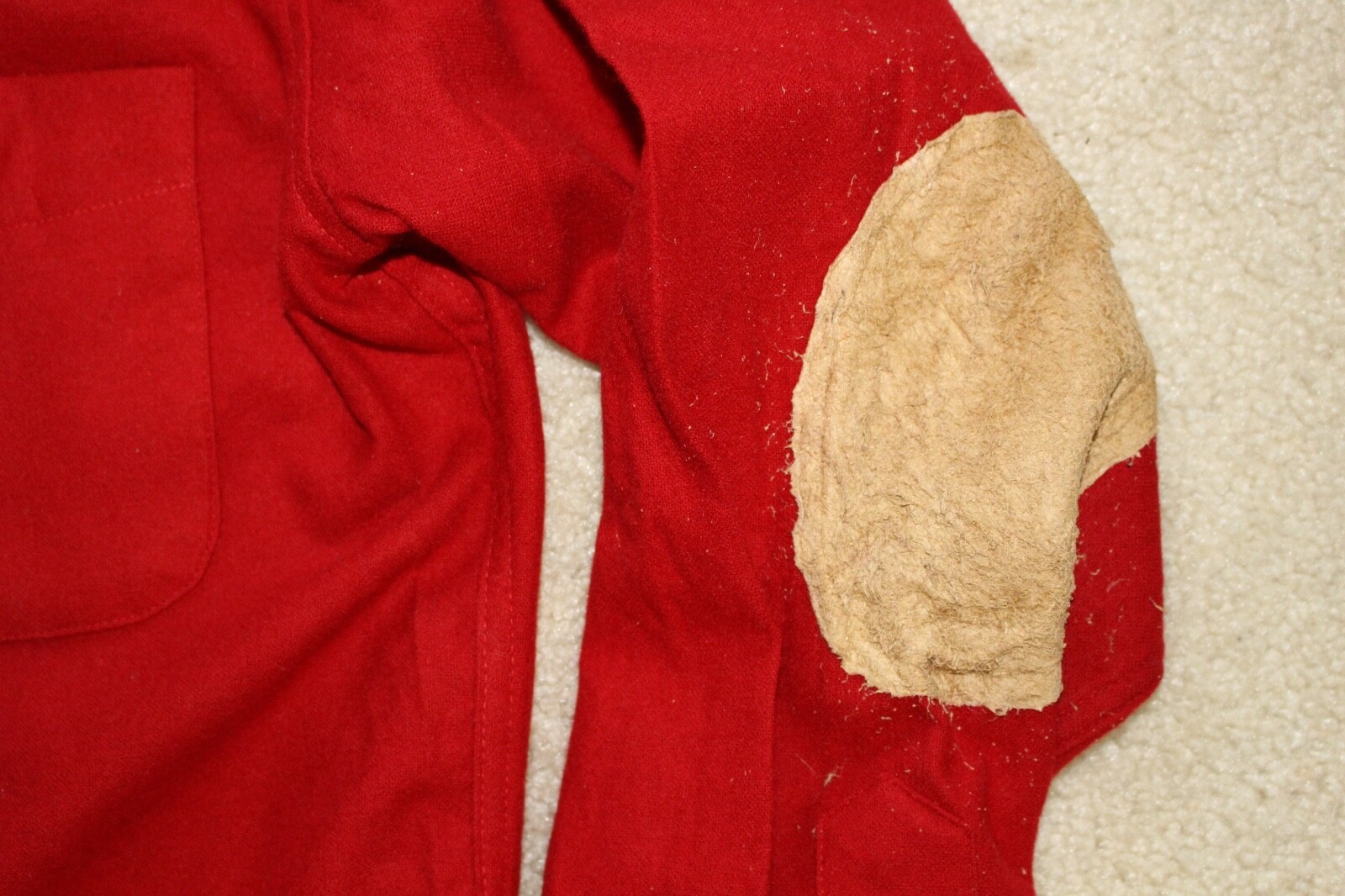 MEN'S LARGE Pendleton Red Wool Button Up Brown Su… - image 5