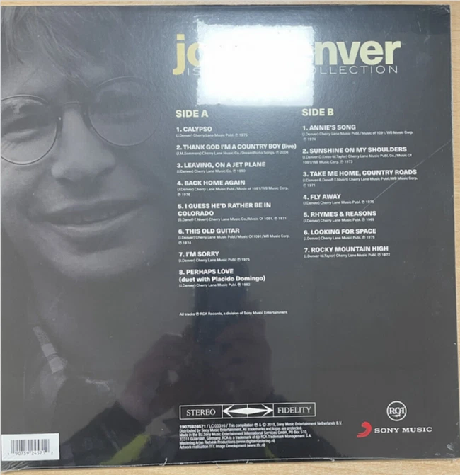 John Denver – His Ultimate Collection Vinyl LP - Image 4 of 4