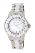 Versus Versace AL13SBQ801A991 Tokyo Silver White Stainless Steel Watch NEW  $240